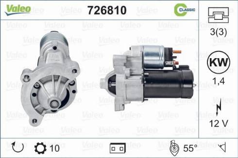 Valeo 726810 - Стартер autosila-amz.com