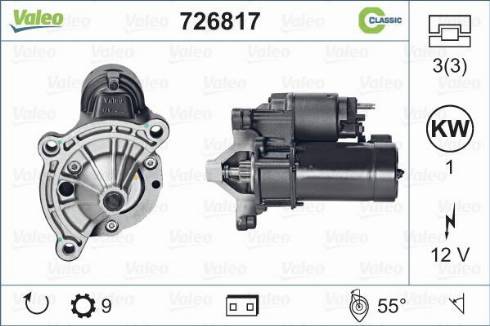 Valeo 726817 - Стартер autosila-amz.com