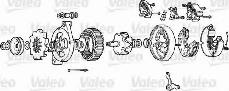 Valeo A13N99 - Регулятор напряжения, генератор autosila-amz.com