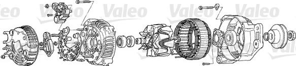 Valeo A13VI48 - Alternator Citroen / Peugeot 80A autosila-amz.com