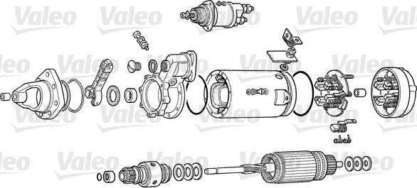 Valeo D13E105 - Стартер autosila-amz.com