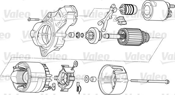 Valeo D7E16 - Автозапчасть/стартер в сборе TS1277 9807963180 autosila-amz.com