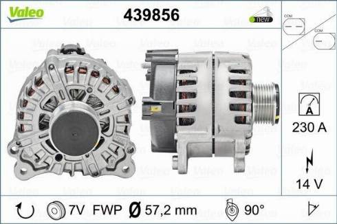 Valeo FG23S073 - Генератор autosila-amz.com