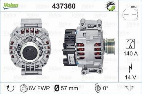 Valeo SG14B022 - Alternator Audi 140A autosila-amz.com