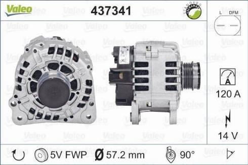 Valeo SG12B049 - Генератор autosila-amz.com