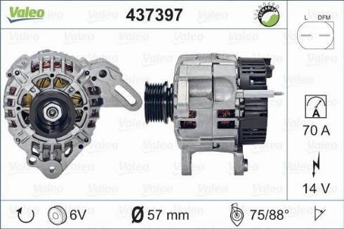 Valeo SG8B016 - Генератор autosila-amz.com