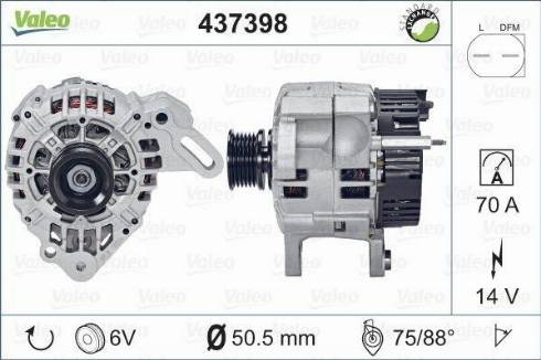 Valeo SG8B017 - Генератор autosila-amz.com