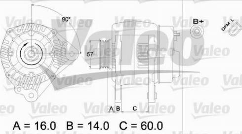 Valeo SG8B023 - Генератор autosila-amz.com