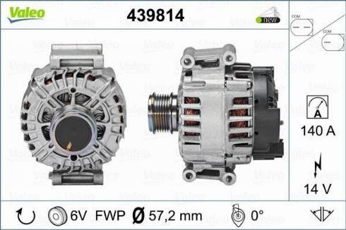 Valeo TG14C041 - Генератор autosila-amz.com