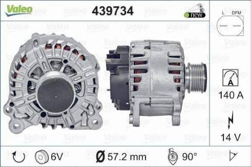 Valeo TG14C036 - Генератор autosila-amz.com