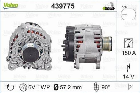 Valeo TG15C190 - Генератор autosila-amz.com