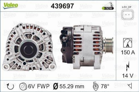 Valeo TG15C154 - Генератор autosila-amz.com