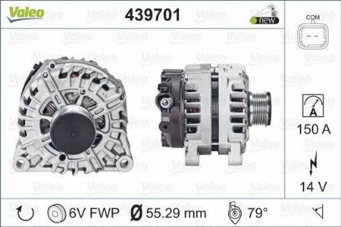 Valeo TG15C135 - Генератор autosila-amz.com