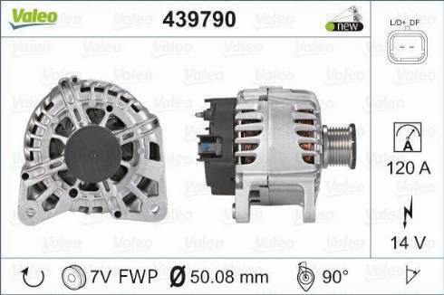 Valeo TG12C092 - Генератор autosila-amz.com