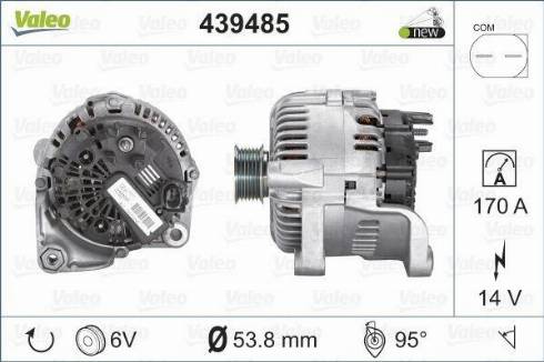 Valeo TG17C048 - Генератор autosila-amz.com