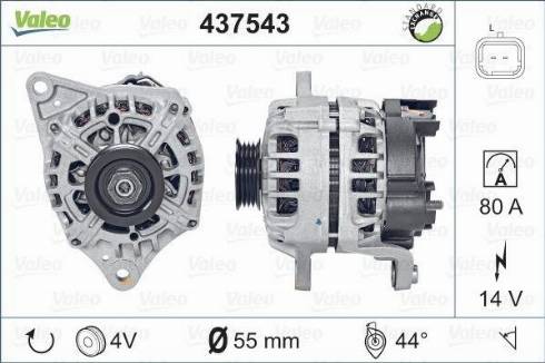 Valeo TG8S019 - Генератор autosila-amz.com