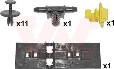 Van Wezel 4042797 - Монтажный комплект, капот двигателя autosila-amz.com