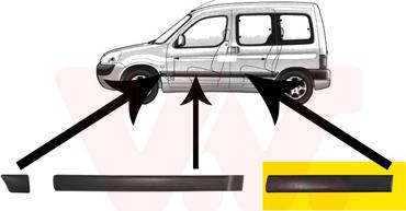 Van Wezel 4051425 - Облицовка / защитная накладка, дверь autosila-amz.com