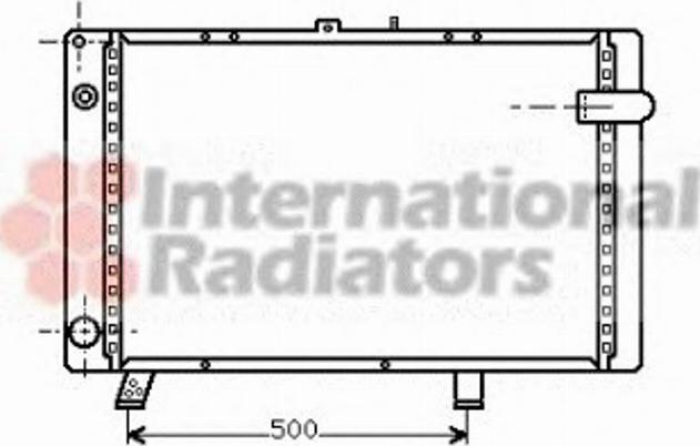 Van Wezel 40002044 - Радиатор, охлаждение двигателя autosila-amz.com