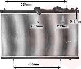 Van Wezel 40002296 - Радиатор, охлаждение двигателя autosila-amz.com