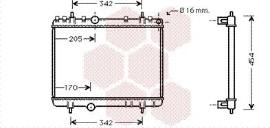 Van Wezel 40002265 - Радиатор, охлаждение двигателя autosila-amz.com