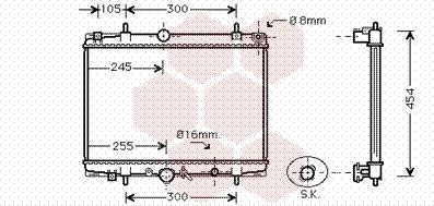 Van Wezel 40002200 - Радиатор, охлаждение двигателя autosila-amz.com