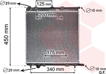 Van Wezel 40002289 - Радиатор, охлаждение двигателя autosila-amz.com