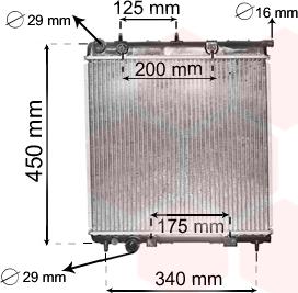 Van Wezel 40002288 - Радиатор, охлаждение двигателя autosila-amz.com