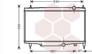 Van Wezel 40002229 - Радиатор, охлаждение двигателя autosila-amz.com