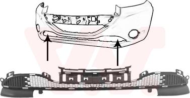 Van Wezel 4034599 - Решетка вентиляционная в бампере autosila-amz.com