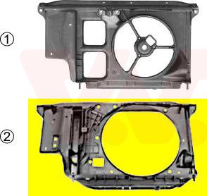 Van Wezel 4028668 - Супорт радиатора, передняя планка autosila-amz.com