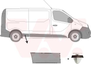 Van Wezel 4396408 - Облицовка / защитная накладка, боковина autosila-amz.com