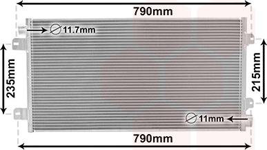 Van Wezel 43005342 - Конденсатор кондиционера autosila-amz.com