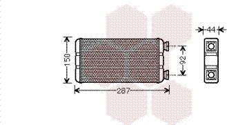 Van Wezel 43006457 - Теплообменник, отопление салона autosila-amz.com