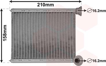 Van Wezel 43006629 - Теплообменник, отопление салона autosila-amz.com