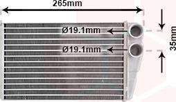 Van Wezel 43006354 - Теплообменник, отопление салона autosila-amz.com