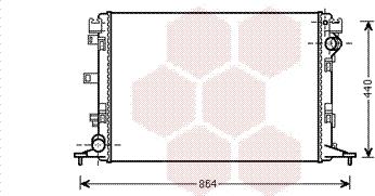 Van Wezel 43002420 - Радиатор, охлаждение двигателя autosila-amz.com