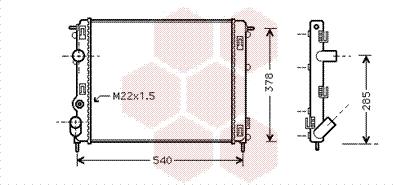 Van Wezel 43002302 - Радиатор, охлаждение двигателя autosila-amz.com