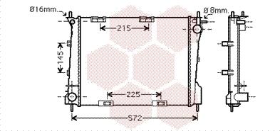 Van Wezel 43002372 - Радиатор, охлаждение двигателя autosila-amz.com