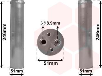 Van Wezel 4300D094 - Осушитель, кондиционер autosila-amz.com