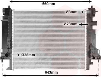 Van Wezel 43012704 - Радиатор, охлаждение двигателя autosila-amz.com