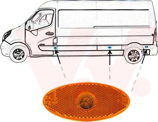 Van Wezel 4388975 - Боковой габаритный фонарь autosila-amz.com