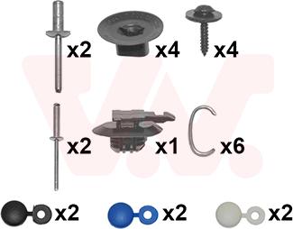 Van Wezel 4373793 - Монтажный комплект, буфер autosila-amz.com