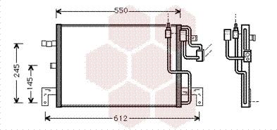 Van Wezel 47005032 - Конденсатор кондиционера autosila-amz.com