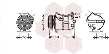 Van Wezel 4700K063 - Компрессор кондиционера autosila-amz.com