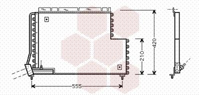 Van Wezel 59005131 - Конденсатор кондиционера autosila-amz.com