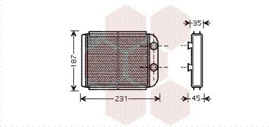 Van Wezel 59006132 - Теплообменник, отопление салона autosila-amz.com