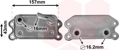 Van Wezel 59003169 - Масляный радиатор, двигательное масло autosila-amz.com