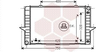 Van Wezel 59002092 - Радиатор, охлаждение двигателя autosila-amz.com