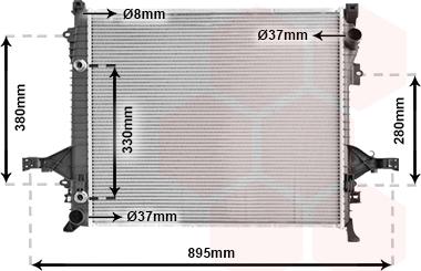 Van Wezel 59002133 - Радиатор, охлаждение двигателя autosila-amz.com